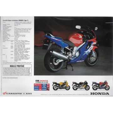 Catalogue HONDA CBR 600 F modèle 1999