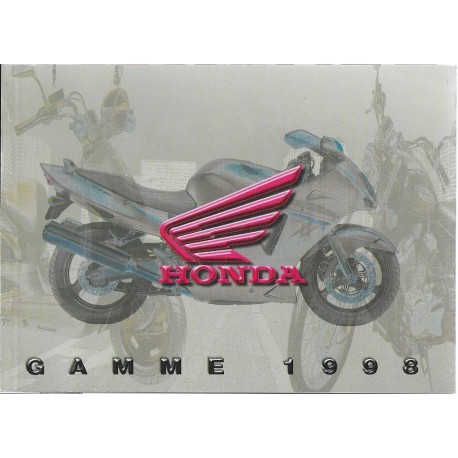 Catalogue Gamme HONDA Motos de 1998