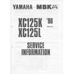 YAMAHA XC 125 K et L de 1996  (type 4NB) mars 1996