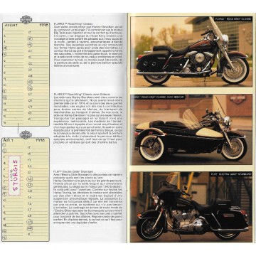 Catalogue motos HARLEY-DAVIDSON de 1998