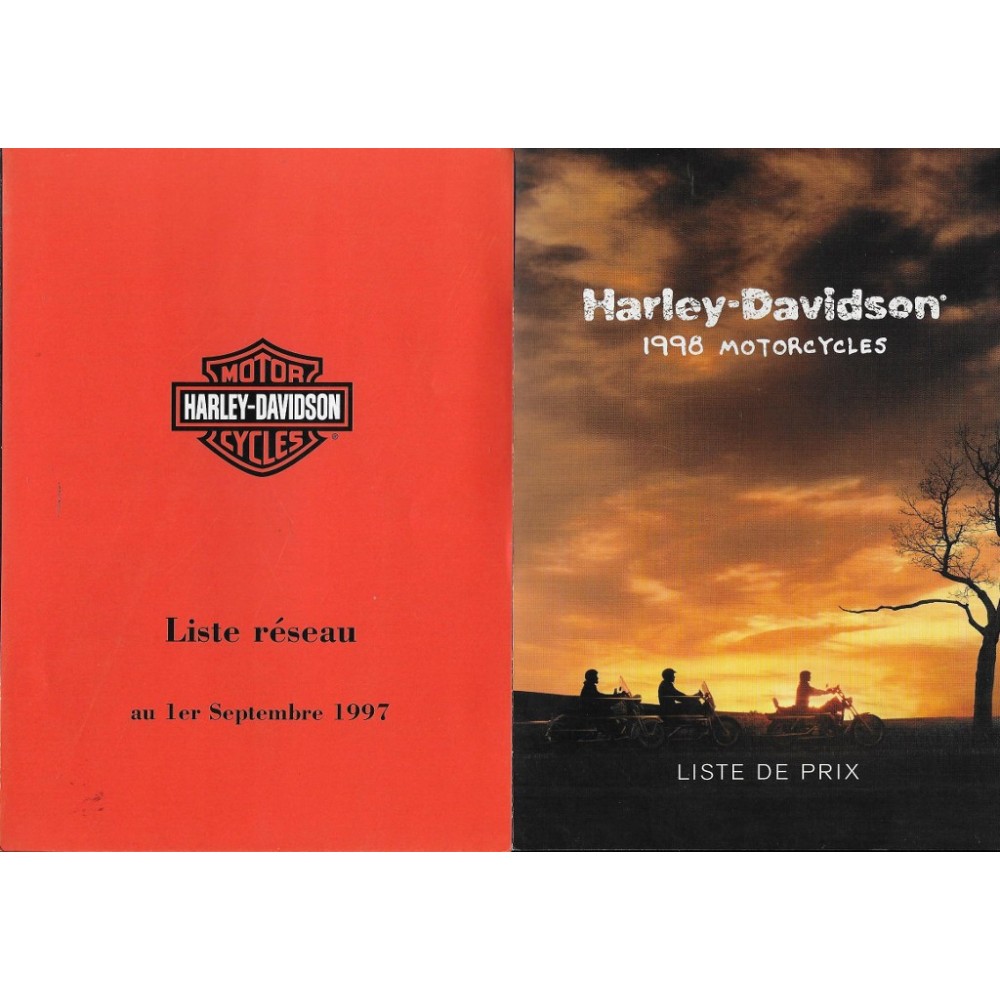 Catalogue motos HARLEY-DAVIDSON de 1998