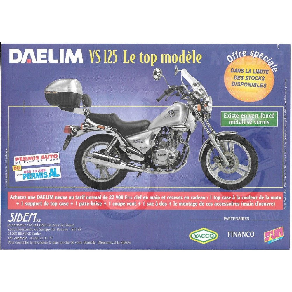 Prospectus gamme DAELIM de 2000