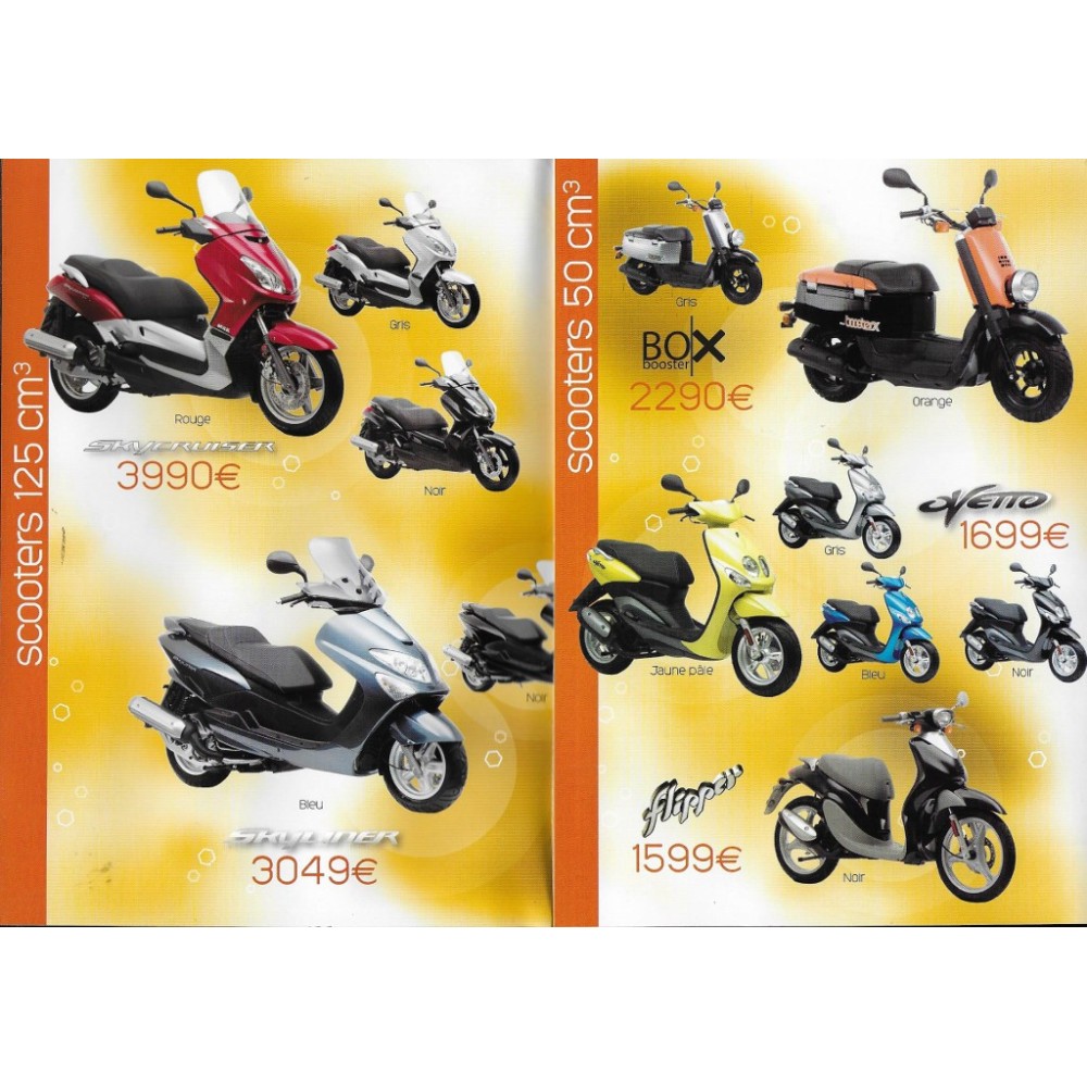 Tarifs  MBK gamme adultes de janvier 2008