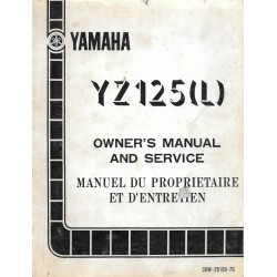 Manuel atelier YAMAHA  YZ 125 L 1984