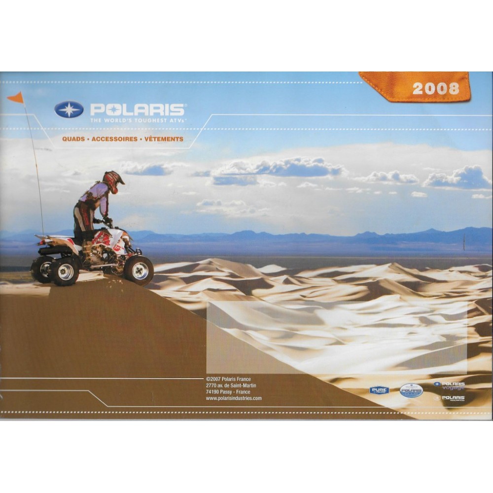 Catalogue POLARIS gamme Quads de 2008