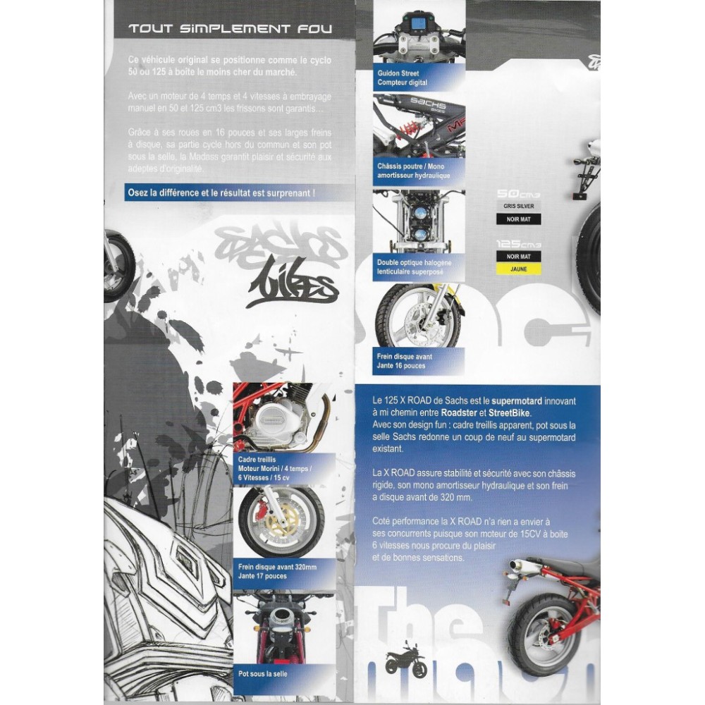 Prospectus gamme SACHS 50cc et 125cc (2006-2007)