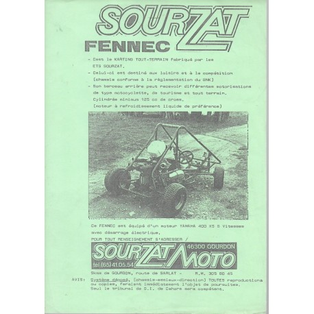 Prospectus karting SOURZAT FENNEC