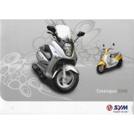 Catalogue SYM gamme motos et quads de 2008