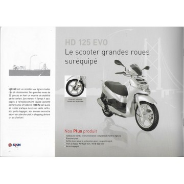 Catalogue SYM gamme motos et quads de 2008