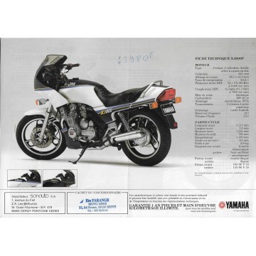 Prospectus YAMAHA XJ 900 F