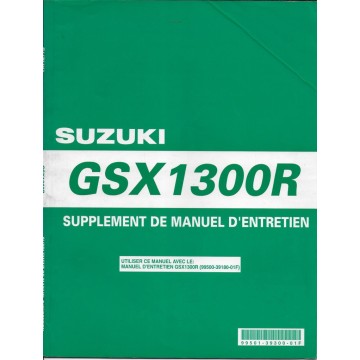 Manuel atelier SUZUKI GSX 1300 RY modèle 2000
