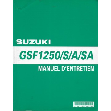 Manuel atelier SUZUKI GSF 1250 S / A / SA K7 de 2007