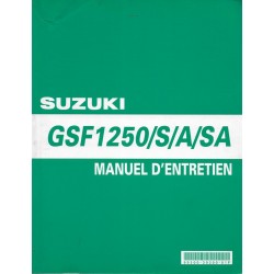 Manuel atelier SUZUKI GSF 1250 S / A / SA K7 de 2007