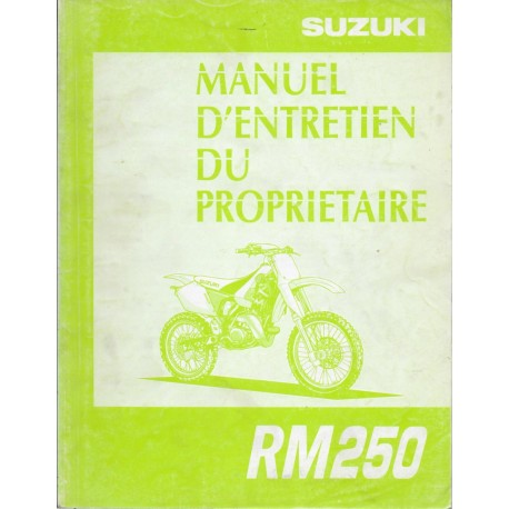 SUZUKI RM 250 V modèle 1997  (08 / 1996)