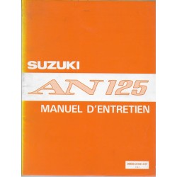 Manuel atelier SUZUKI AN 125 S / T de 1995 et 1996  