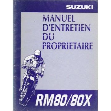 SUZUKI RM 80 / 80 X  modèle 1997  (07 / 1996)
