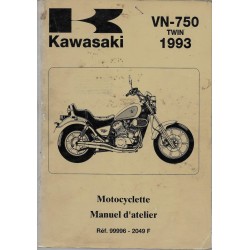 Manuel atelier KAWASAKI VN 750 de 1985 à 1993