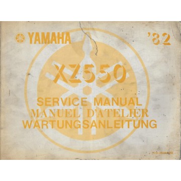 Manuel atelier YAMAHA  XZ 550  (04 / 1982)