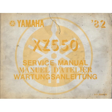Manuel atelier YAMAHA  XZ 550  (04 / 1982)