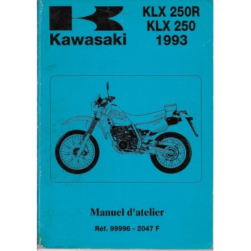 Manuel atelier KAWASAKI KLX 250 / 250 R de 1993