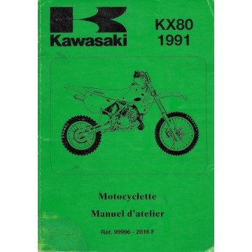 Manuel atelier KAWASAKI KX 80-S1 / V1 (1991)