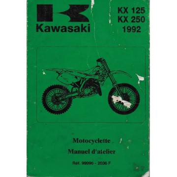 Manuel atelier KAWASAKI KX 125 / 250 de 1992