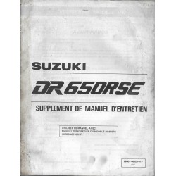 Manuel atelier SUZUKI DR 650 RSEM de 1991  (05 / 1991) 