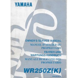 Manuel atelier YAMAHA WR 250 Z (K) 1998 type 5EN