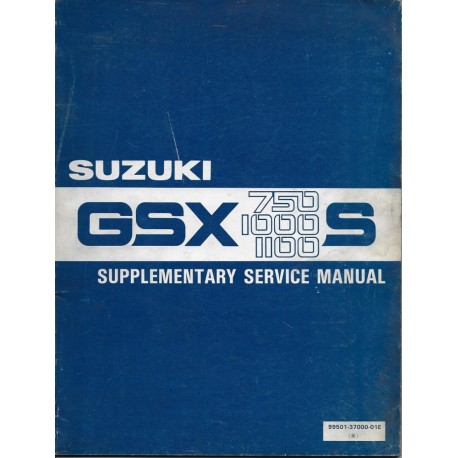 Manuel atelier additif SUZUKI GSX 750 / 1000 / 1100 de 1982