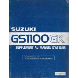 Manuel atelier additif SUZUKI GSX 1100 G (06 / 1982) 