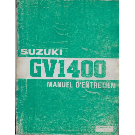 Manuel atelier SUZUKI GV 1400 modèles 1986   (07 / 1985) 