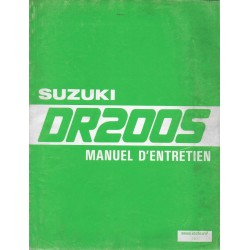 Manuel atelier SUZUKI DR 200 S (09 / 1985) en français 