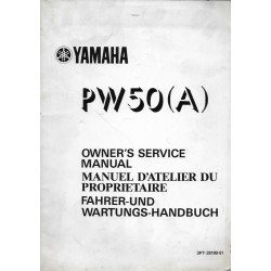 Manuel atelier YAMAHA PW 50 (A) 1990 Type 3PT