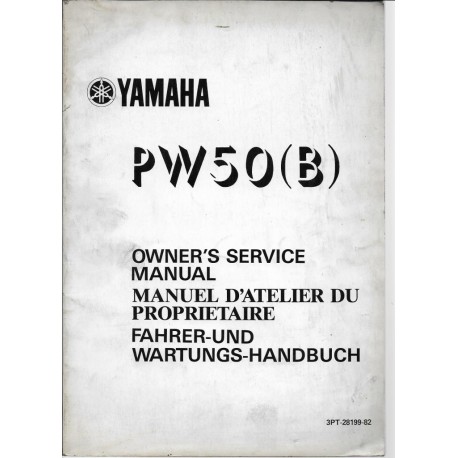 Manuel atelier YAMAHA PW 50 () 1991 Type 3PT