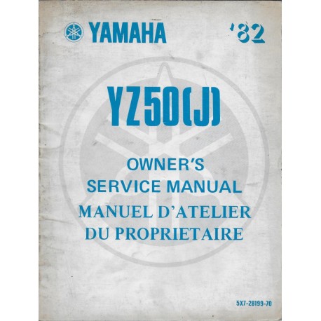 Manuel atelier YAMAHA YZ 50 (J) 1982