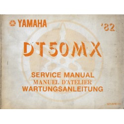 YAMAHA  DT 50 MX 1982 type 12Y