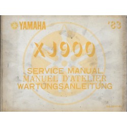 YAMAHA XJ 900 de 1983 type 31A (manuel atelier 12 / 1982)
