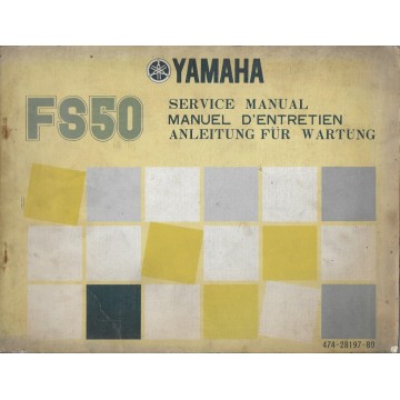 YAMAHA FS 50 (manuel atelier 03 / 1974) type 474