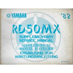 YAMAHA RD 50 MX 1982 (manuel atelier type 12H) 05 / 1982