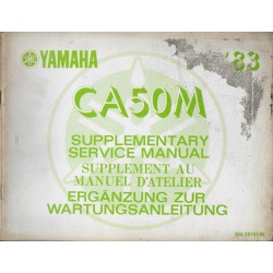 YAMAHA CA 50 M 1983 (manuel atelier) 12 / 1982