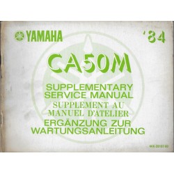 YAMAHA CA 50 M 1984 (manuel atelier 10 / 1983)