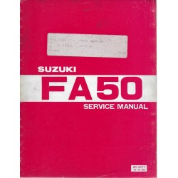 SUZUKI FA 50  X - (manuel atelier en anglais 03 / 1981)