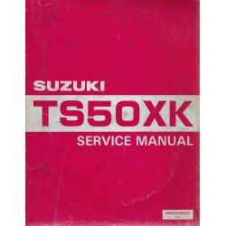 SUZUKI TS 50 XK  (manuel atelier 11 / 1985 en anglais)