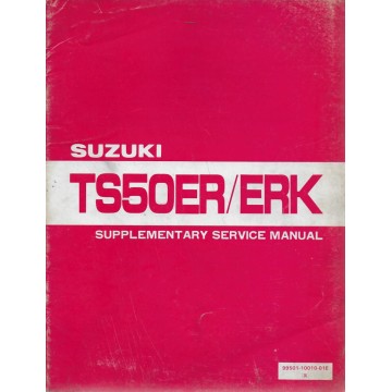 SUZUKI TS 50 ER / ERK  (manuel atelier 11 / 1981 en anglais)