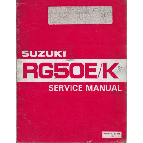 SUZUKI RG 50 E / K (Manuel atelier 10 / 1982)