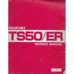 SUZUKI TS 50 ER de 1980 à 1982 (manuel atelier 01 / 1982)