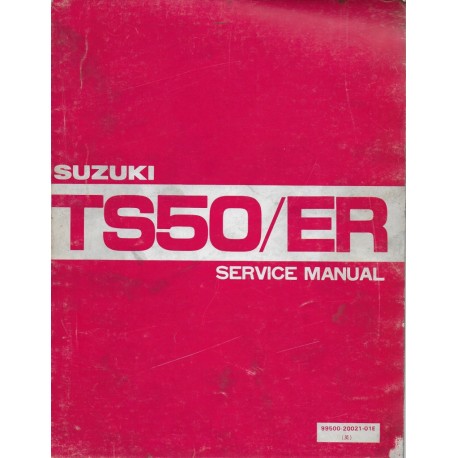SUZUKI TS 50 ER de 1980 à 1982 (manuel atelier 01 / 1982)