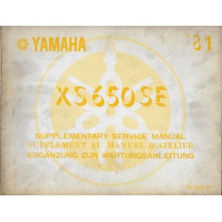 YAMAHA XS 650 SE de 1981 (manuel atelier 11 /1980)