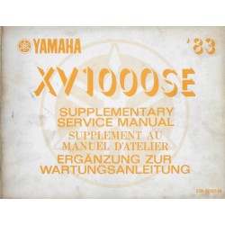 YAMAHA XV 1000 SE 1983 (manuel atelier 10 / 1982) type 23W