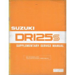Manuel atelier SUZUKI DR 125 SZ (08 / 1982) 